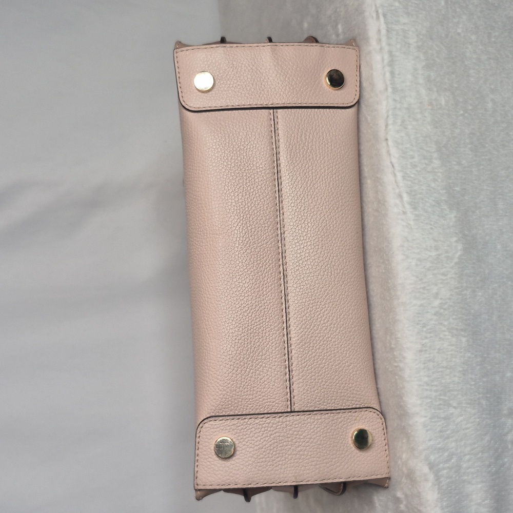 Michael Kors Mercer Blush Pink Tanish Tote with Bear Charm - Picture 10 of 17